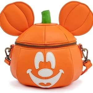 Loungefly Orange Pumpkin Crossbody Bag